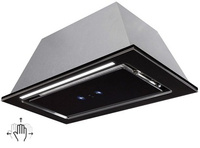 Okap podszafkowy / do zabudowy Toflesz Linea Glass Gest 90 czarny 850m3/h + pilot