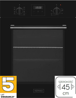 Piekarnik elektryczny do zabudowy 45cm. Kernau KBO0946PTB