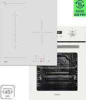 Zestaw 45cm MPM: płyta indukcyjna MPM-45-IM-16/W + piekarnik elektryczny MPM-45-BO-22/W