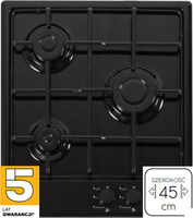 Płyta gazowa do zabudowy 45cm. Kernau KGH4346B