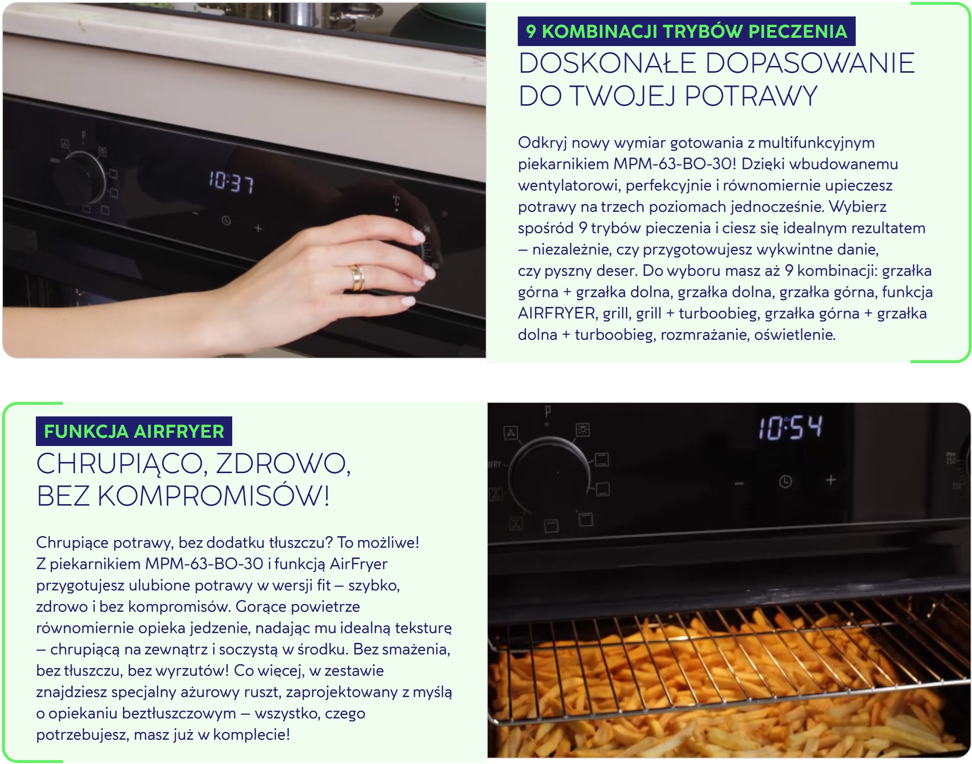 Piekarnik elektryczny do zabudowy MPM MPM-63-BO-30 MPM-63-BO-30-2