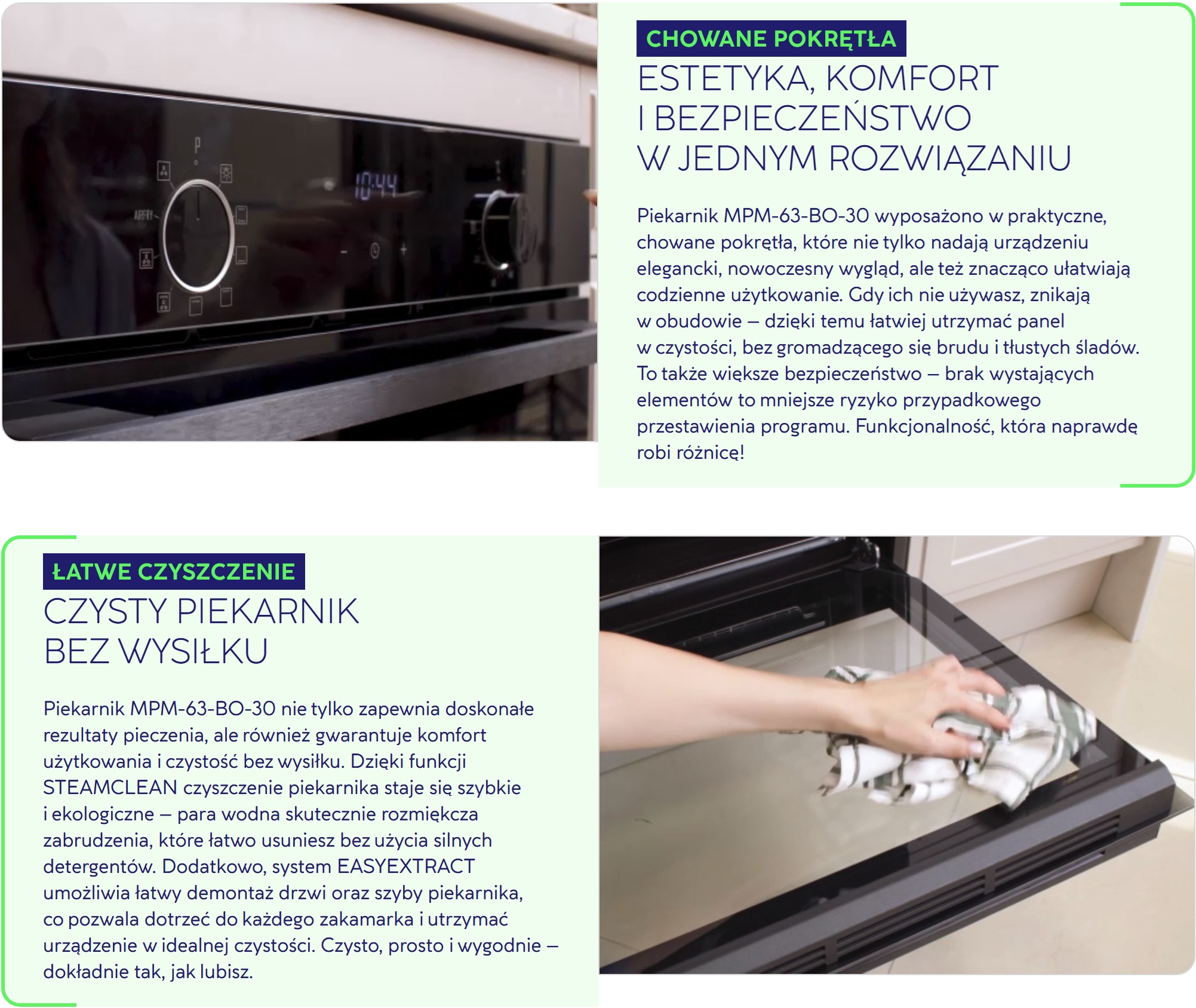 Piekarnik elektryczny do zabudowy MPM MPM-63-BO-30 MPM-63-BO-30-3