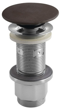 Korek umywalkowy Sapho FG915 5/4'', klik-klak, ciemnobrązowy mat