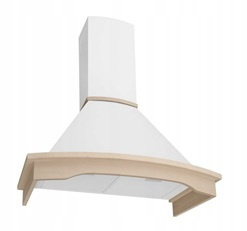 Okap przyścienny / kominowy Nortberg Rustic Gesture Control 60 biały mat 850m3/h