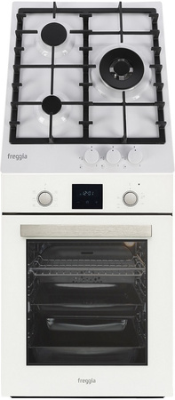 Zestaw 45cm. Freggia: płyta gazowa HH430VGTW + piekarnik elektryczny OESF45W