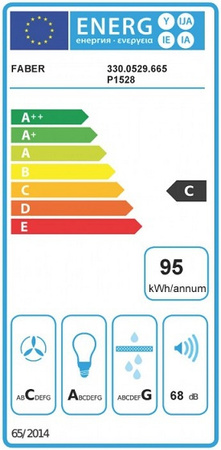 Okap przyścienny Faber Tweet EV8 LED WH55 330.0529.665