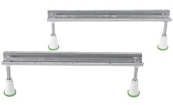 Zestaw: brodzik Polysan Deep 72879 100x75x26cm z nóżkami i odpływem