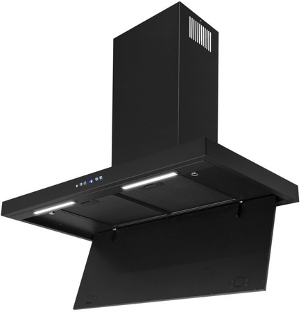 Okap kominowy / przyścienny Toflesz Etna Lux 90 czarny mat 850m3/h