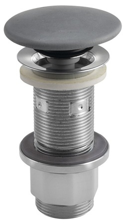 Korek umywalkowy Sapho FG917 5/4'', klik-klak, szary mat