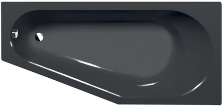 Wanna asymetryczna Polysan Tigra R 90611.30, 170x80x46cm, prawa, szary