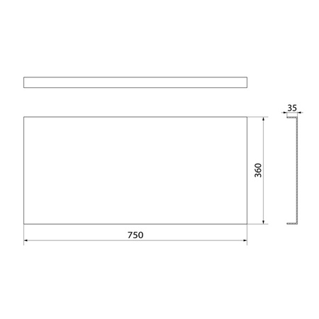 Obudowa boczna Polysan Deep 89746 75x36cm