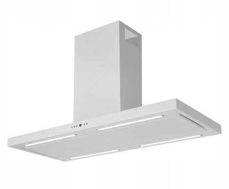 Okap wyspowy Toflesz Etna Isla Lux 90 biały mat 850m3/h