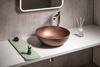 Umywalka betonowa, nablatowa Sapho Formigo FG320 miedziany mat