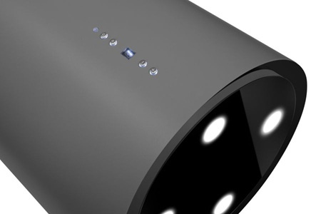 Okap wyspowy Nortberg Tubo 40 antracyte 850m3/h