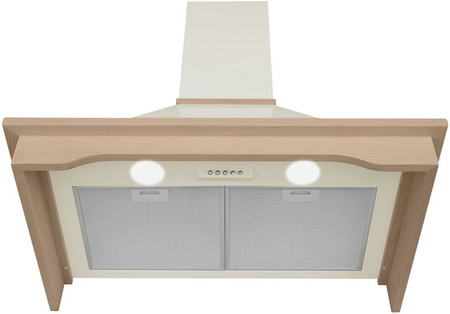 Okap przyścienny / kominowy Toflesz Rustical Country 60 ecru 500m3/h