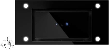 Okap podszafkowy / do zabudowy Toflesz Adel Gest 60 czarny 850m3/h