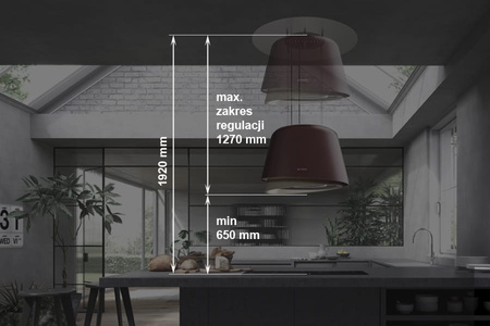 Okap wyspowy Faber Belle Gold/Warm DG Matt KL/2 345.0541.066