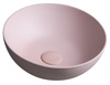 Umywalka betonowa, nablatowa Sapho Formigo FG321 różowy mat