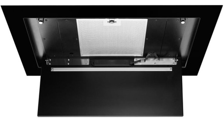 Okap sufitowy Toflesz Luxor Glass 96 czarny 850m3/h turbina zewnętrzna