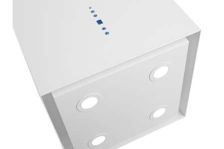 Okap wyspowy Toflesz Sandy Isla Lux biały mat 850m3/h