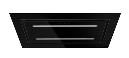 Okap sufitowy Toflesz Elit 120 czarny 900m3/h turbina wewnętrzna