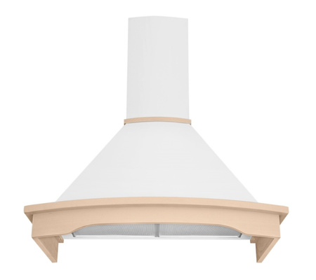 Okap przyścienny / kominowy Toflesz Rustical Rodeo 60 biały mat 500m3/h