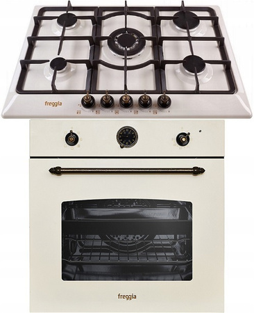 Zestaw retro Freggia: płyta gazowa HR750VGTCH + piekarnik elektryczny OERD67CH