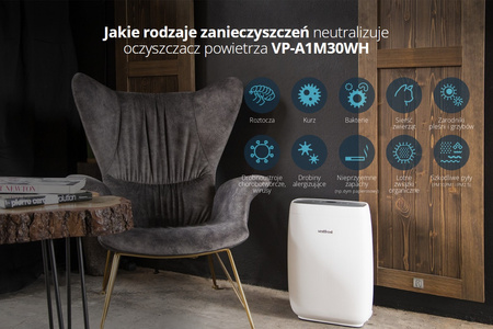 Oczyszczacz powietrza Vestfrost VP-A1M30WH Plasma ION