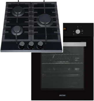 Zestaw 45cm MPM: płyta gazowa MPM-45-GMH-16 + piekarnik elektryczny MPM-45-BO-20