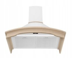 Okap przyścienny / kominowy Nortberg Rustic Gesture Control 90 biały mat 850m3/h