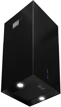 Okap wyspowy Toflesz Sandy Isla 40 czarny mat 850m3/h