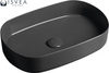 Umywalka ceramiczna nablatowa Isvea Italy Infinity 10NF65055-2C antracyt