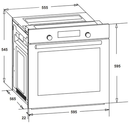 Piekarnik elektryczny do zabudowy Berg BGOV10B