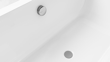 Zestaw odpływowy z korkiem aut. Polysan 71850, korek 72mm, chrom