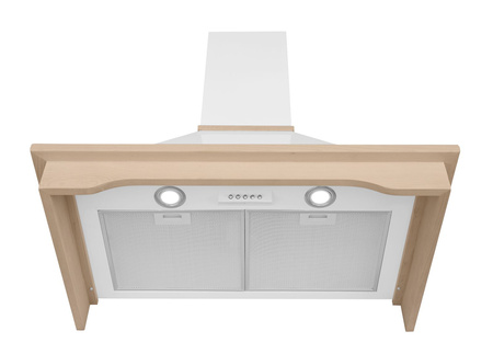 Okap przyścienny / kominowy Toflesz Rustical Country 60 biały mat 500m3/h