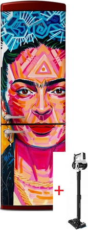 Lodówka wolnostojąca retro Vestfrost VR-FB373-2E2BR Art Collection Frida Kahlo + odkurzacz VF-VM4001WB AQUA