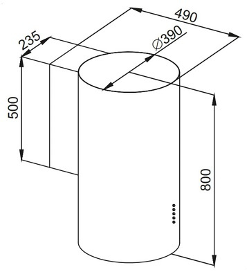 Okap kominowy / przyścienny Berg Floyd Premium Gold