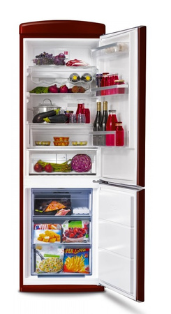 Lodówka wolnostojąca retro Vestfrost VR-FB373-2E2BR + odkurzacz VF-VM4001WB AQUA