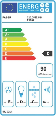 Okap przyścienny Faber Value PB BK 90 320.0557.544