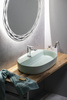 Umywalka ceramiczna nablatowa Isvea Italy Infinity 10NF65060-2T miętowy