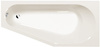 Wanna asymetryczna Polysan Tigra R 90611.40, 170x80x46cm, prawa, beżowy