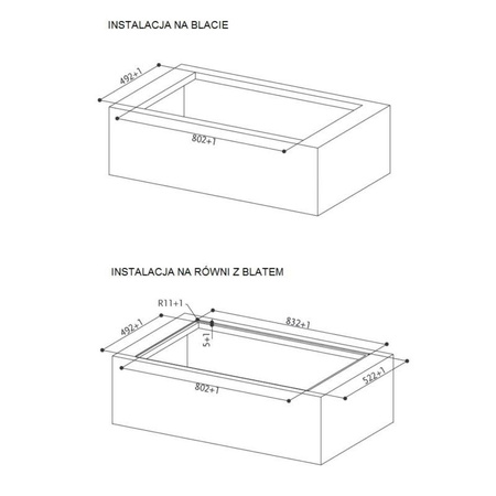 Płyta indukcyjna z okapem Faber Galileo BK NG 83 340.0594.624
