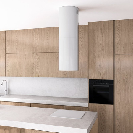 Okap wyspowy Lanilia Newelio Isola 39.1 White