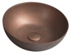Umywalka betonowa, nablatowa Sapho Formigo FG320 miedziany mat