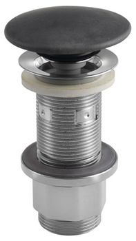 Korek umywalkowy Sapho FG916 5/4'', klik-klak, antracytowy mat