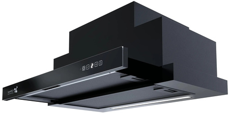 Okap teleskopowy Seenergy Telescopica LED60BL Czarny