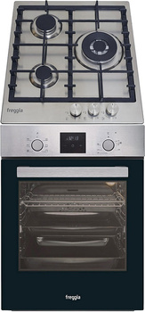 Zestaw 45cm. Freggia: płyta gazowa HH430VGTX + piekarnik elektryczny OESF45X