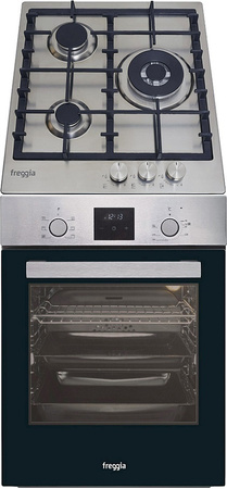 Zestaw 45cm. Freggia: płyta gazowa HH430VGTX + piekarnik elektryczny OESF45X