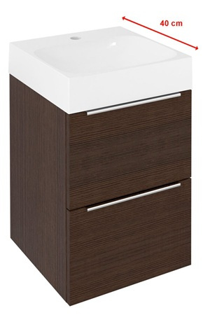 Szafka umywalkowa Sapho Emona EM040-1616 39,4x55x39cm, sosna rustykalna