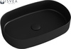 Umywalka ceramiczna nablatowa Isvea Italy Infinity 10NF65055-2N czarny mat